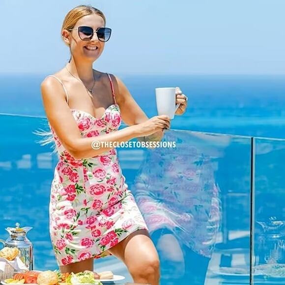 ZARA BLOGGER FAVE!!! Sweetheart Floral Mini Dress NWT - Picture 13 of 16